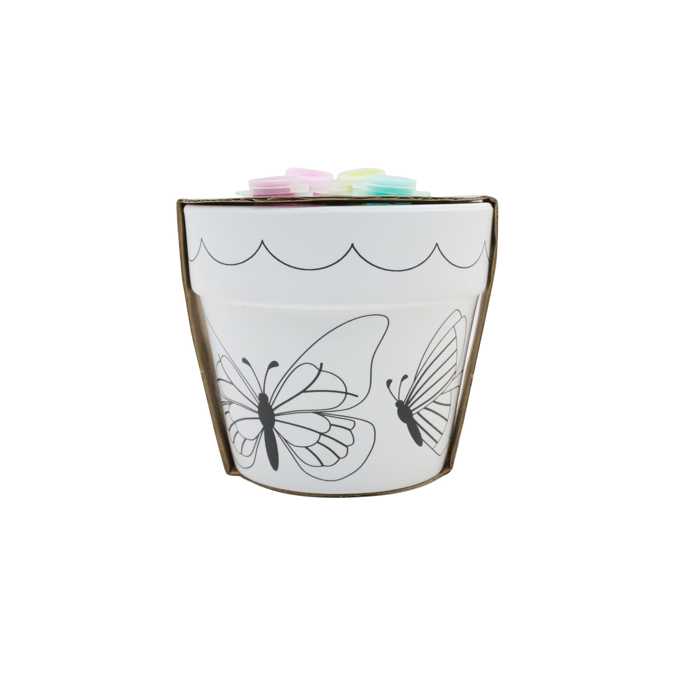 Butterfly Embossed Ceramic Pot Kit by Creatology™ - Image 3