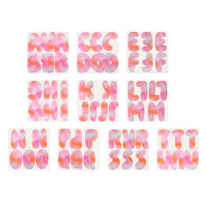 Class Rules! 4" Pink Alphabet Die Cuts by B2C™