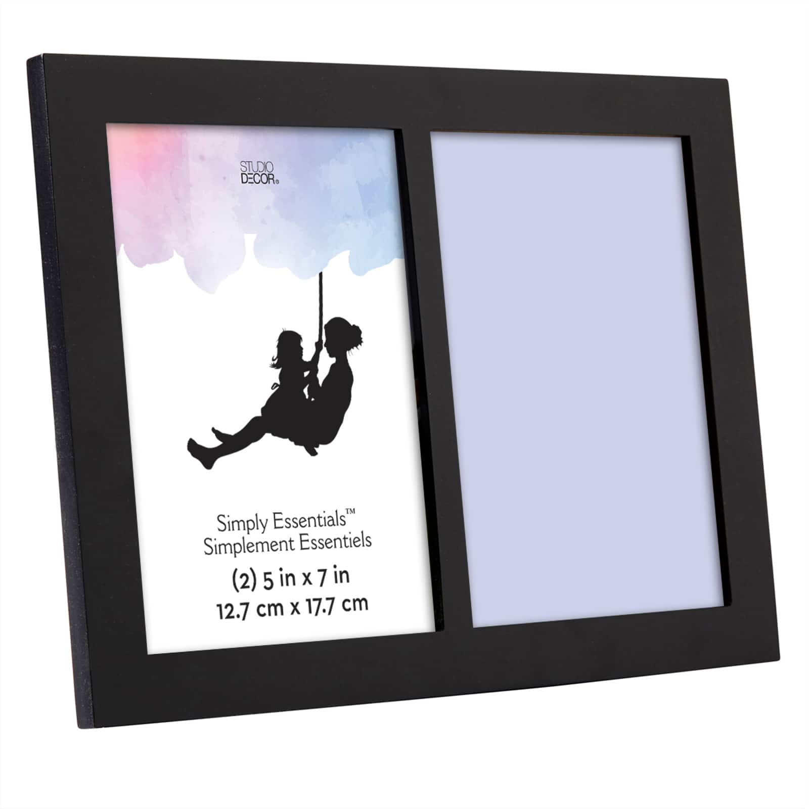 Simply Essentials™ 2 Opening 5" x 7" Black Frame by Studio Décor® - Image 4