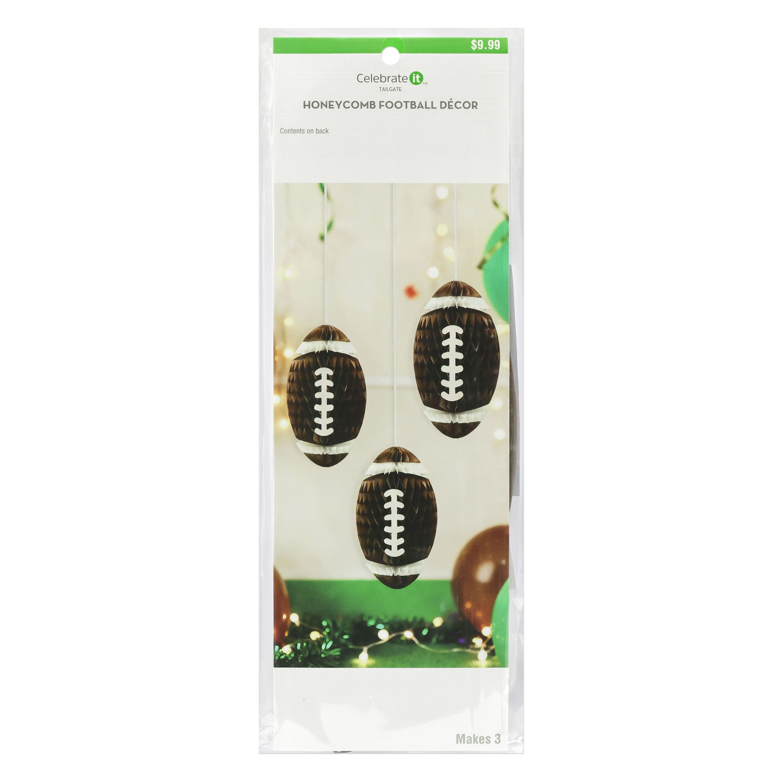 Honeycomb Football Décor, 3ct. by Celebrate It™ - Image 3