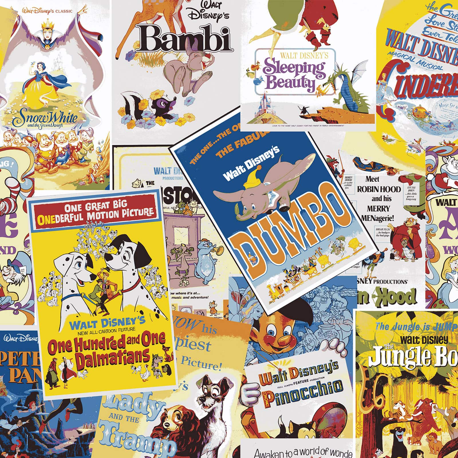 Disney® Great Love Posters Cotton Fabric
