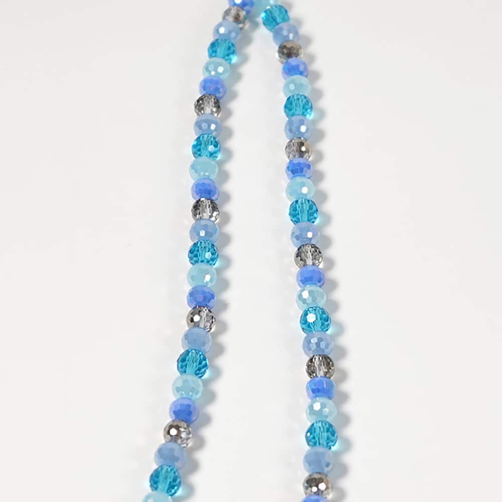 Jesse James Beads 8mm Round Blue Mix Faceted Beads - Image 3