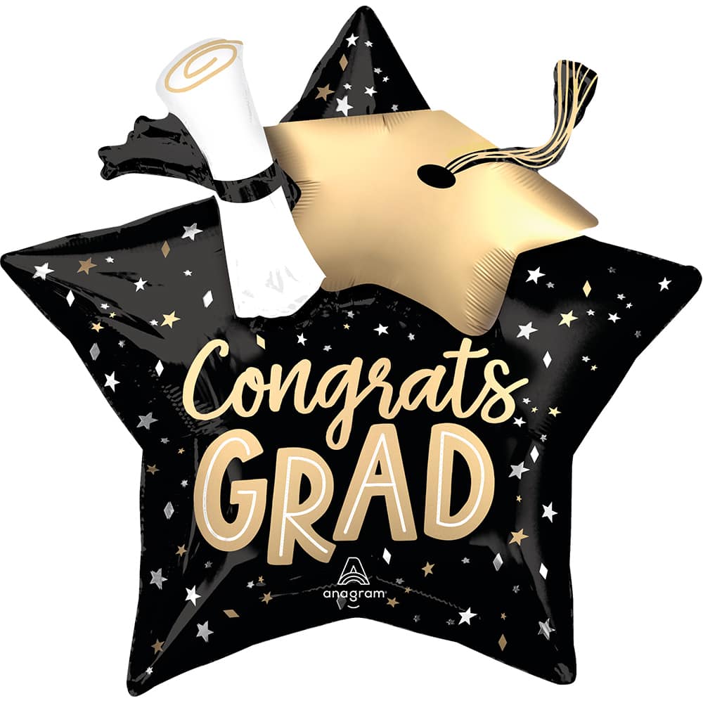 28" Tassels Congrats Grad Foil Balloon
