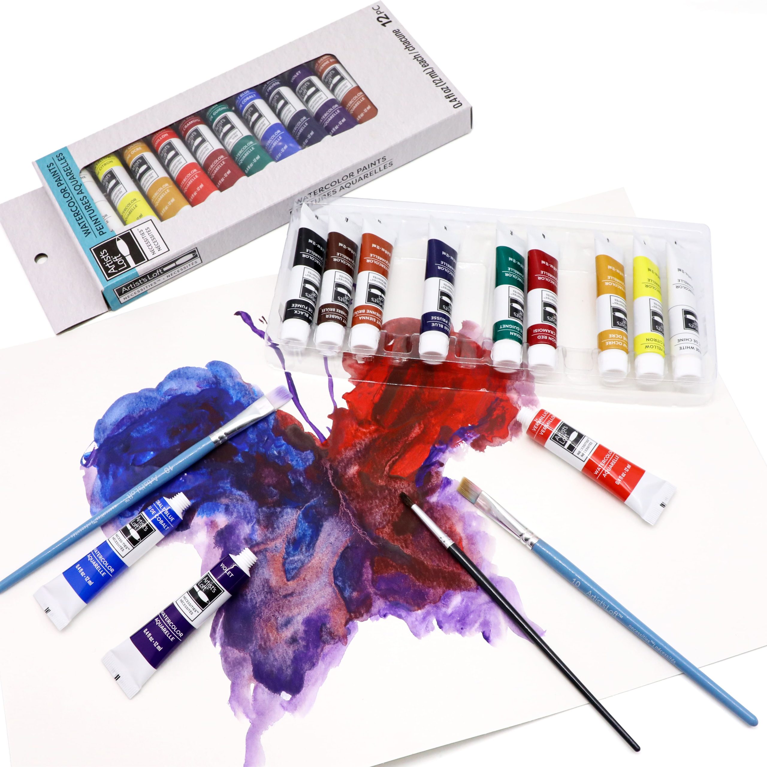 12 Color Watercolor Paint Set by Artist's Loft™ Necessities™ - Image 2