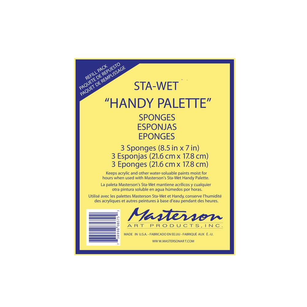 Masterson Sta-Wet® Handy Palette Sponge Refills, 3ct.