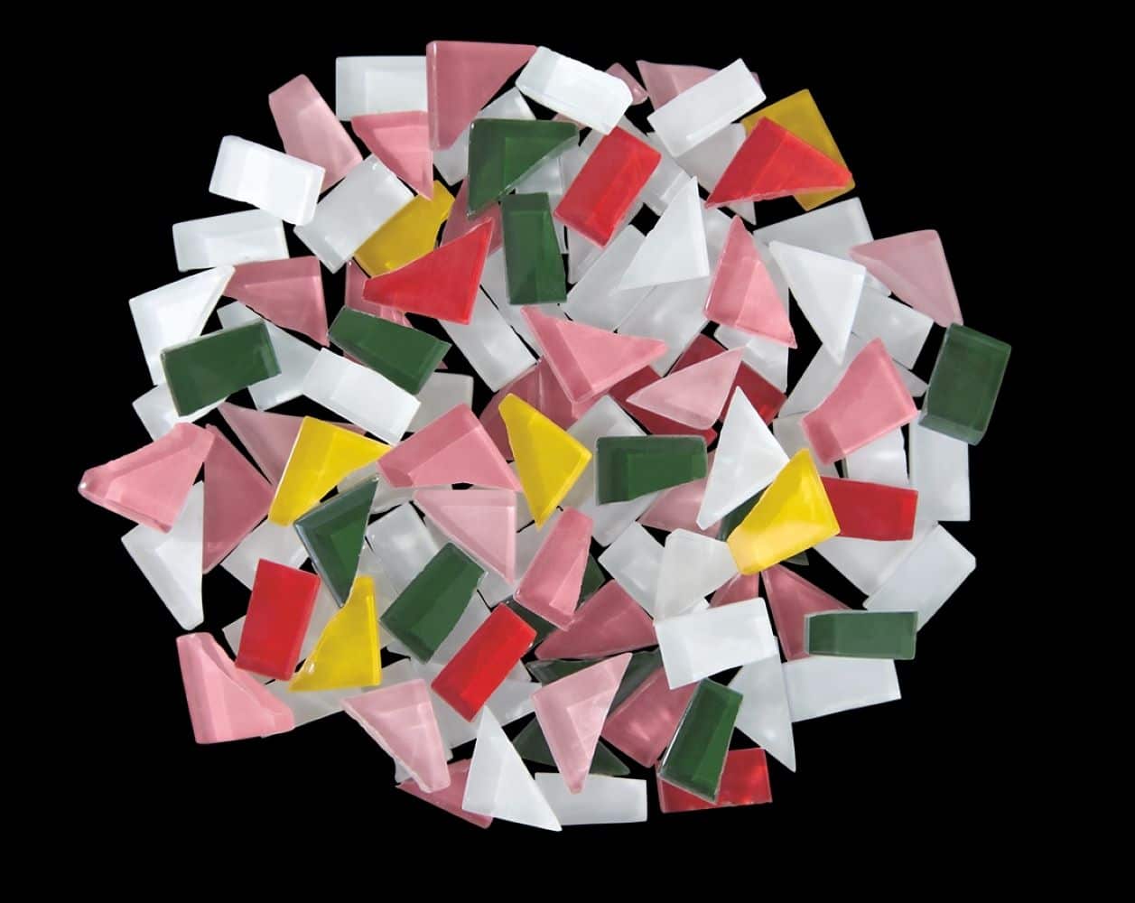10" x 14" Pink Flowers Mosaic Tray Kit by Make Market® - Image 4