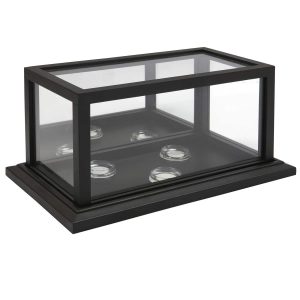 Black 3 Baseball Display Case with Mirror Back by Studio Décor®
