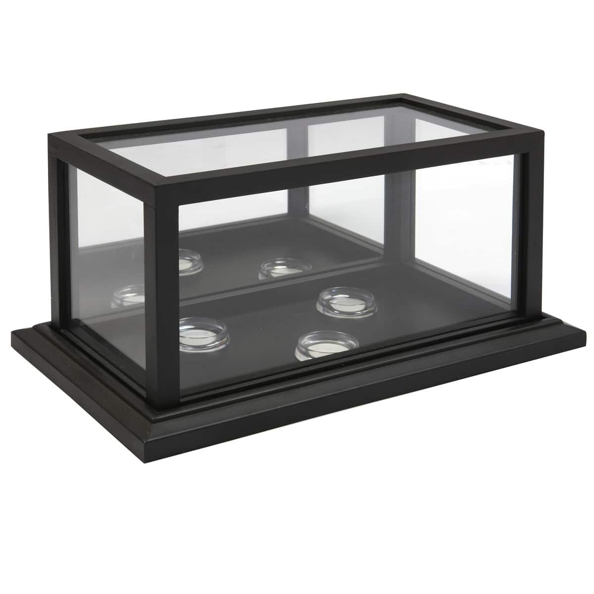 Black 3 Baseball Display Case with Mirror Back by Studio Décor®