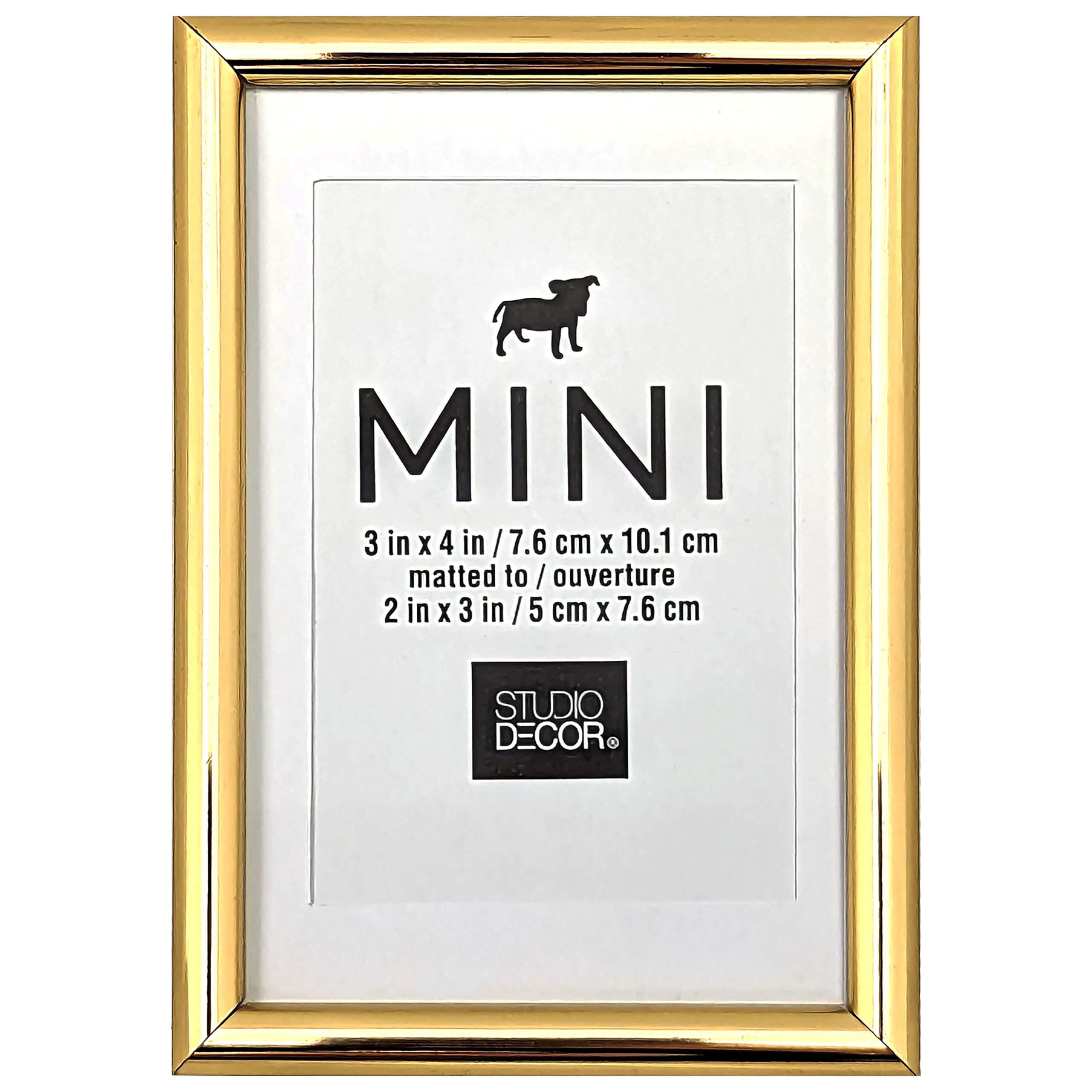 Metallic Gold Mini Frame with Mat by Studio Décor®