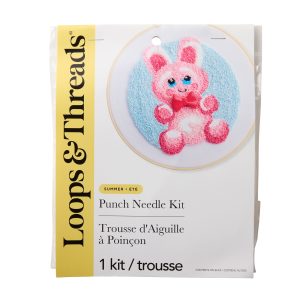 Summer Pink Bunny Punch Needle Kit by Loops & Threads®