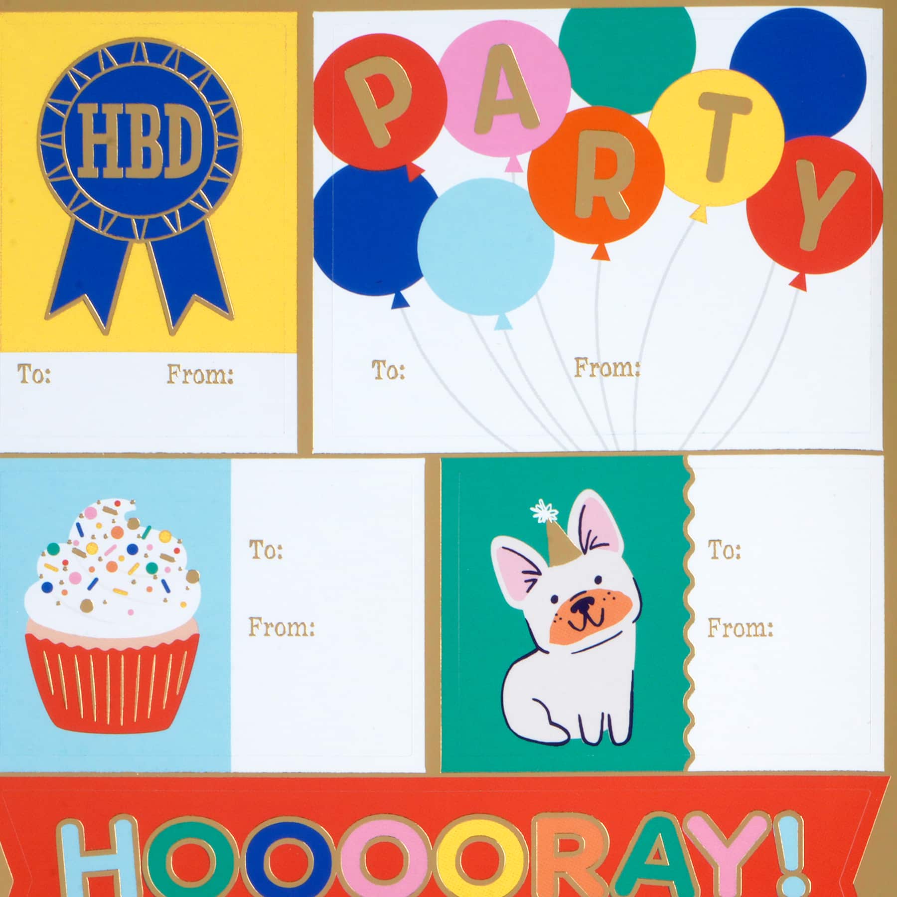 Happy Birthday Sticker Gift Tags, 30ct. by Celebrate It™ - Image 2