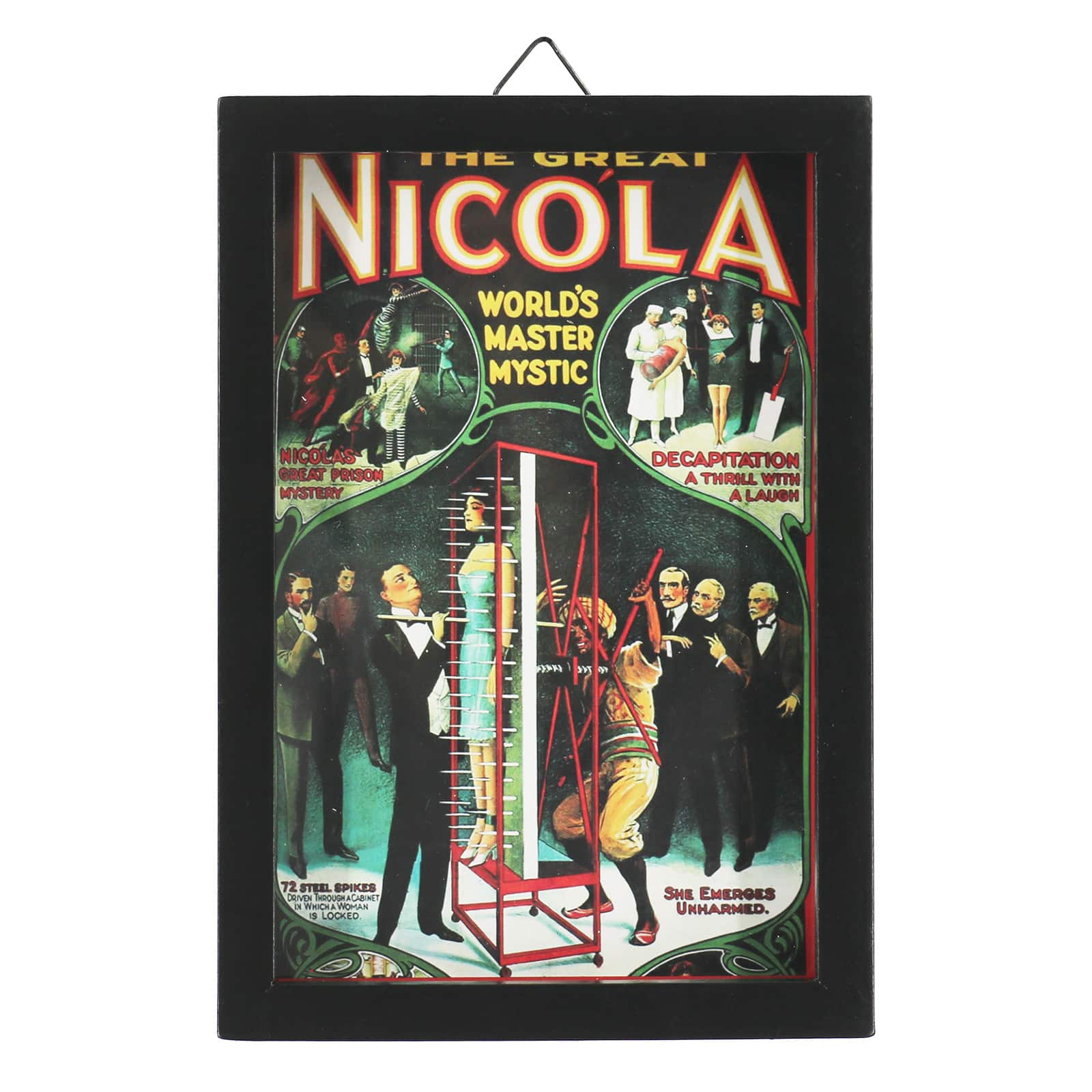 10" The Great Nicola Framed Black Tabletop Décor by Ashland®