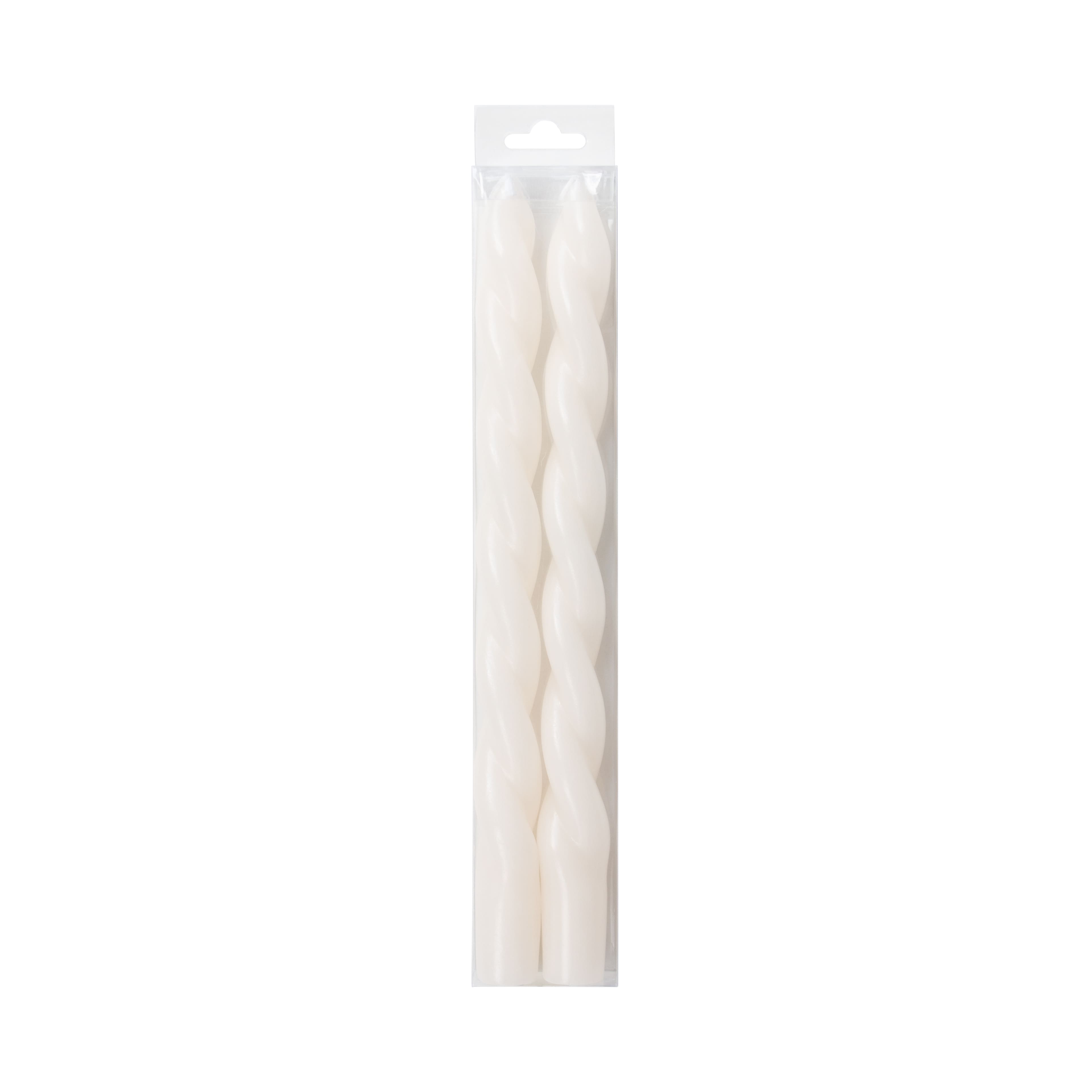10" Unscented Twist Taper Candles, 2ct. by Ashland®