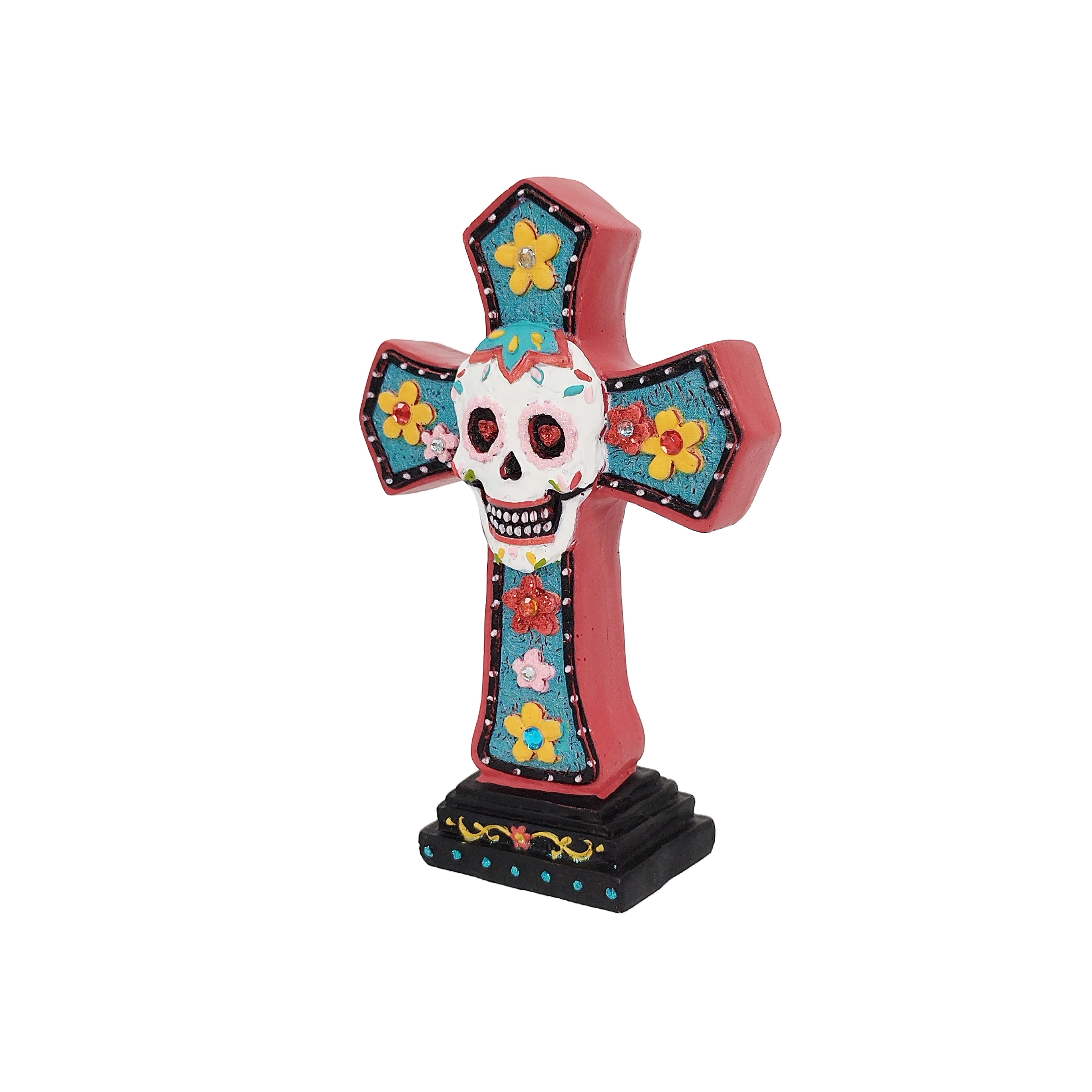 6.75" Cross with Skull Tabletop Décor by Ashland®