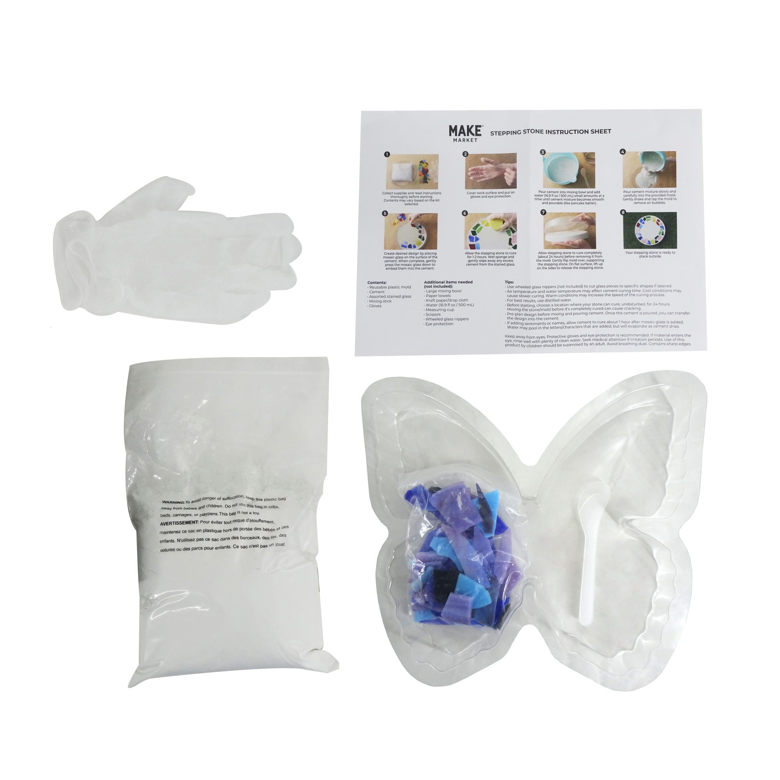 10" Butterfly Stepping Stone Kit by Make Market® - Image 2