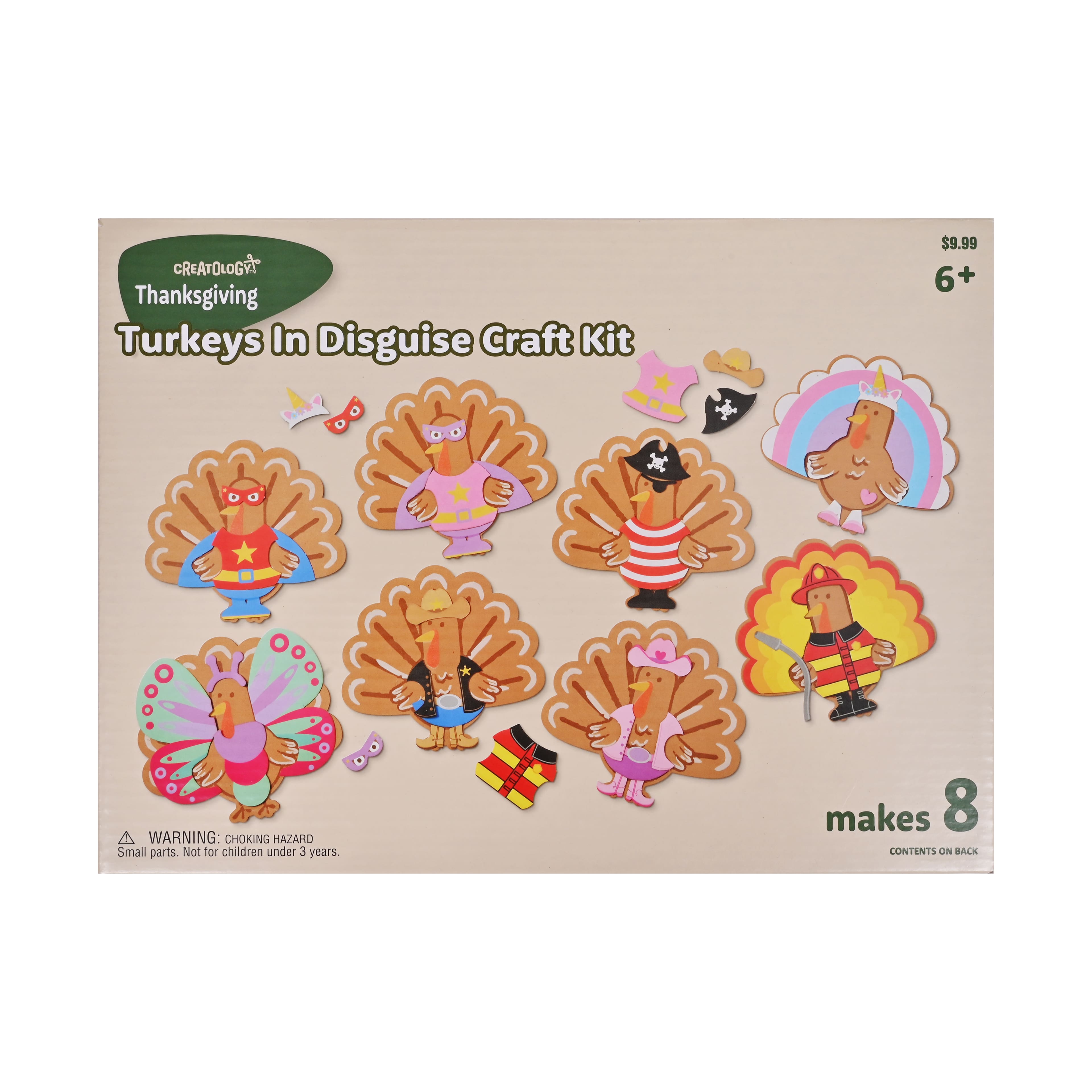 Thanksgiving Turkeys In Disguise Craft Kit by Creatology™