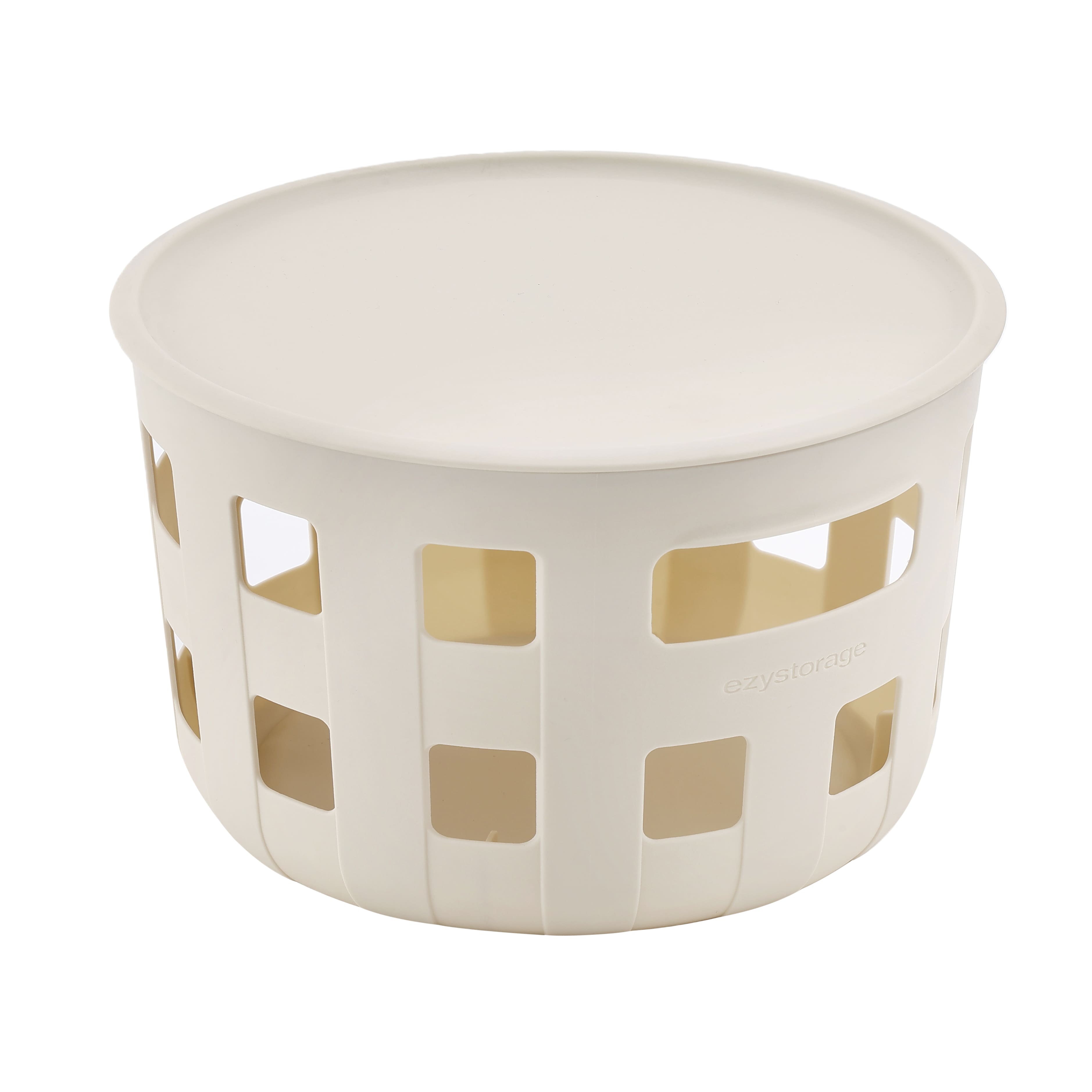 Ezy Storage Aura 5.2qt. Round Lidded Basket