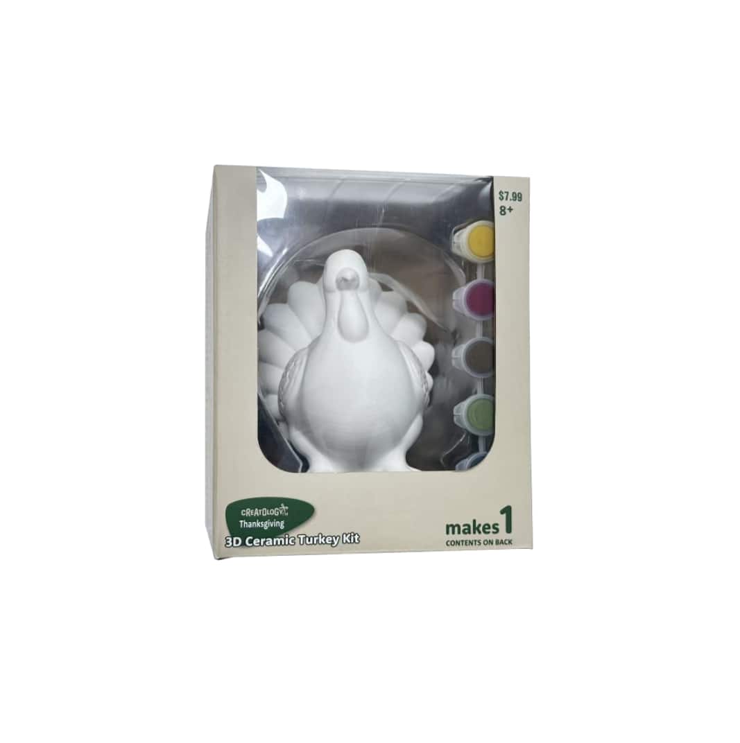 Thanksgiving Ceramic Turkey Craft Kit by Creatology™
