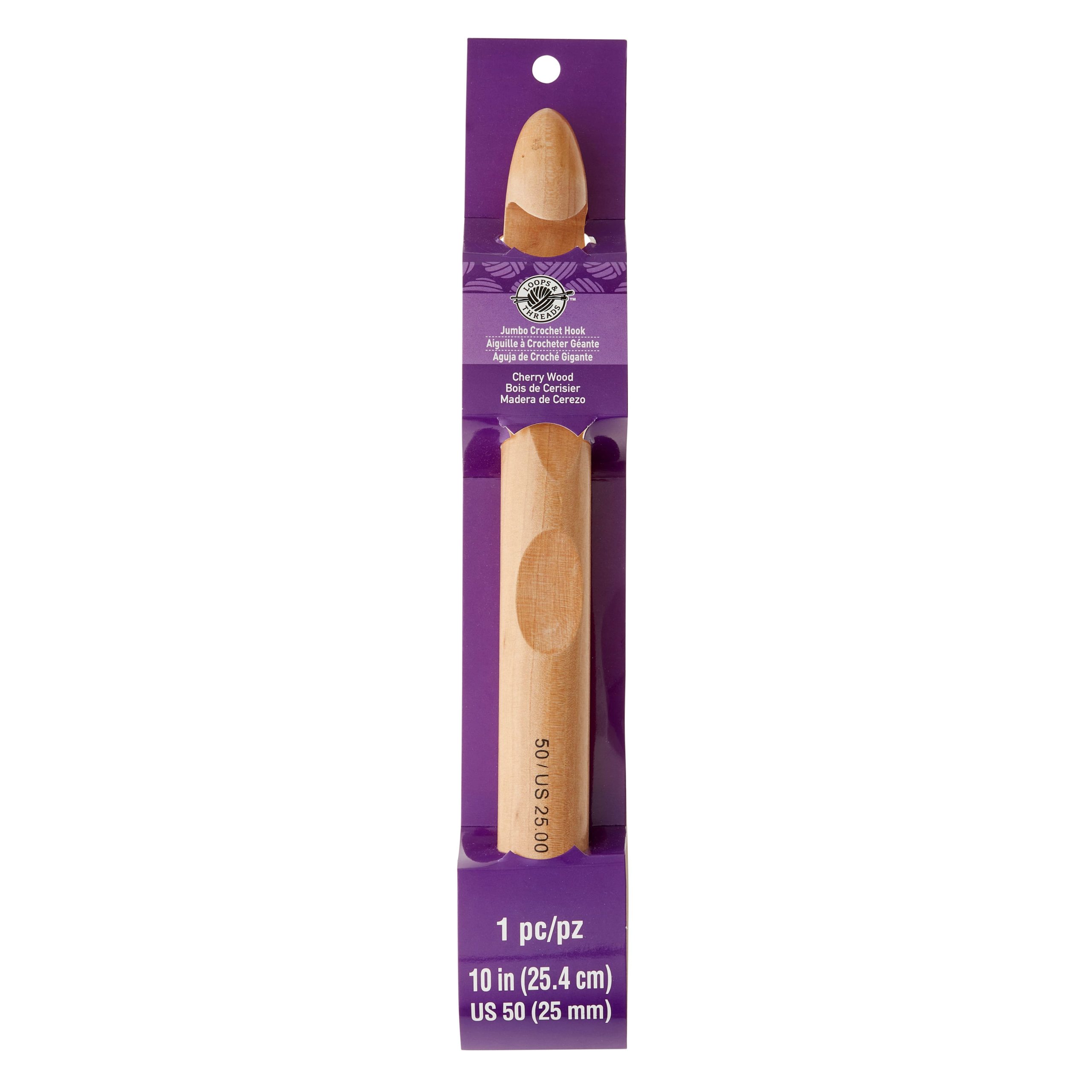 Jumbo Wood Crochet Hook by Loops & Threads® - Image 3