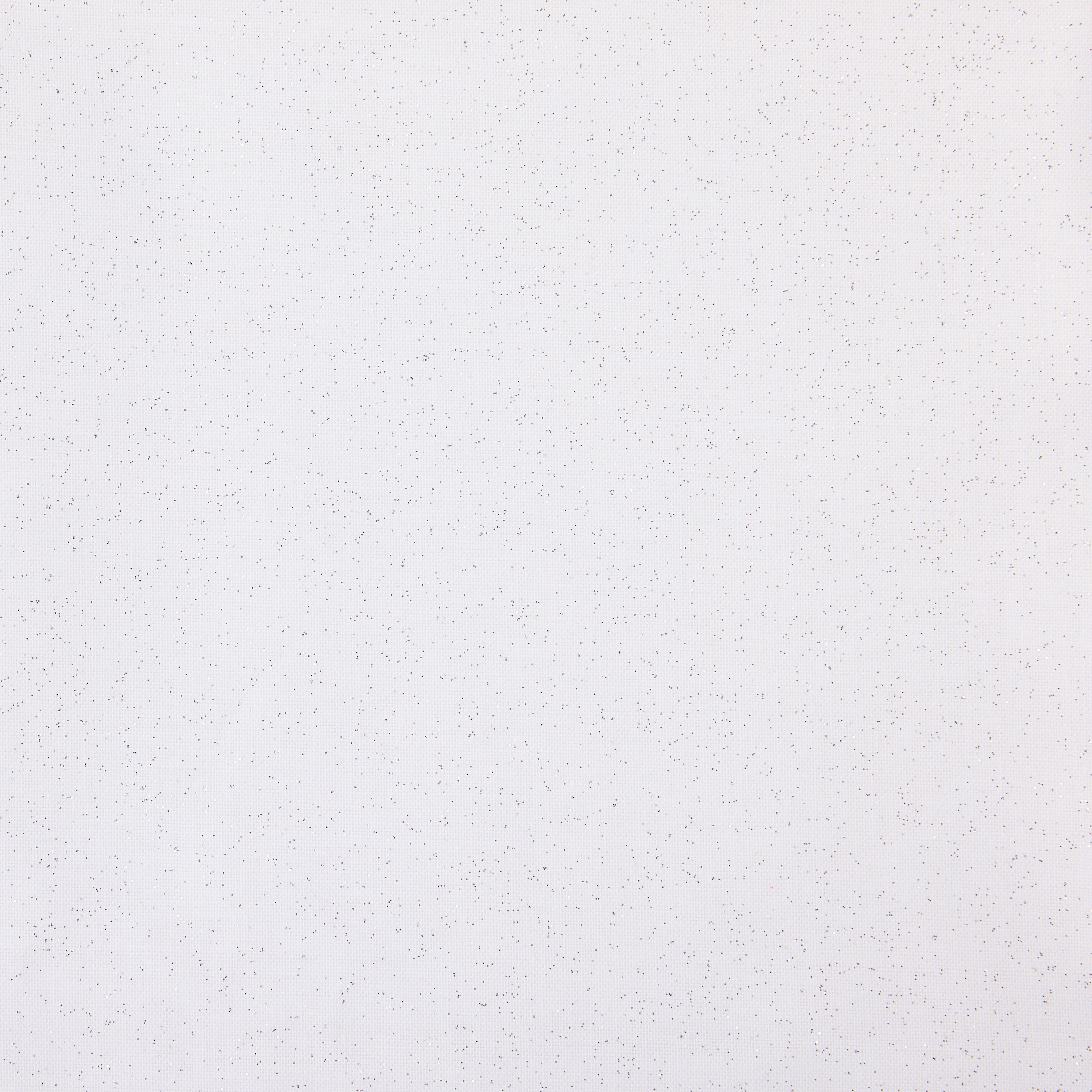 Fabric Traditions Silver Glitter on White Cotton Fabric