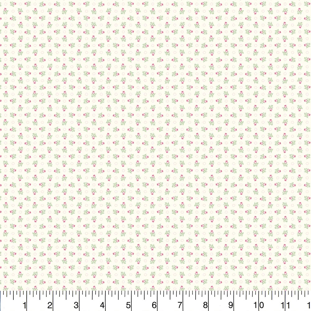 Fabric Traditions Small Roses Cotton Quilting Fabric