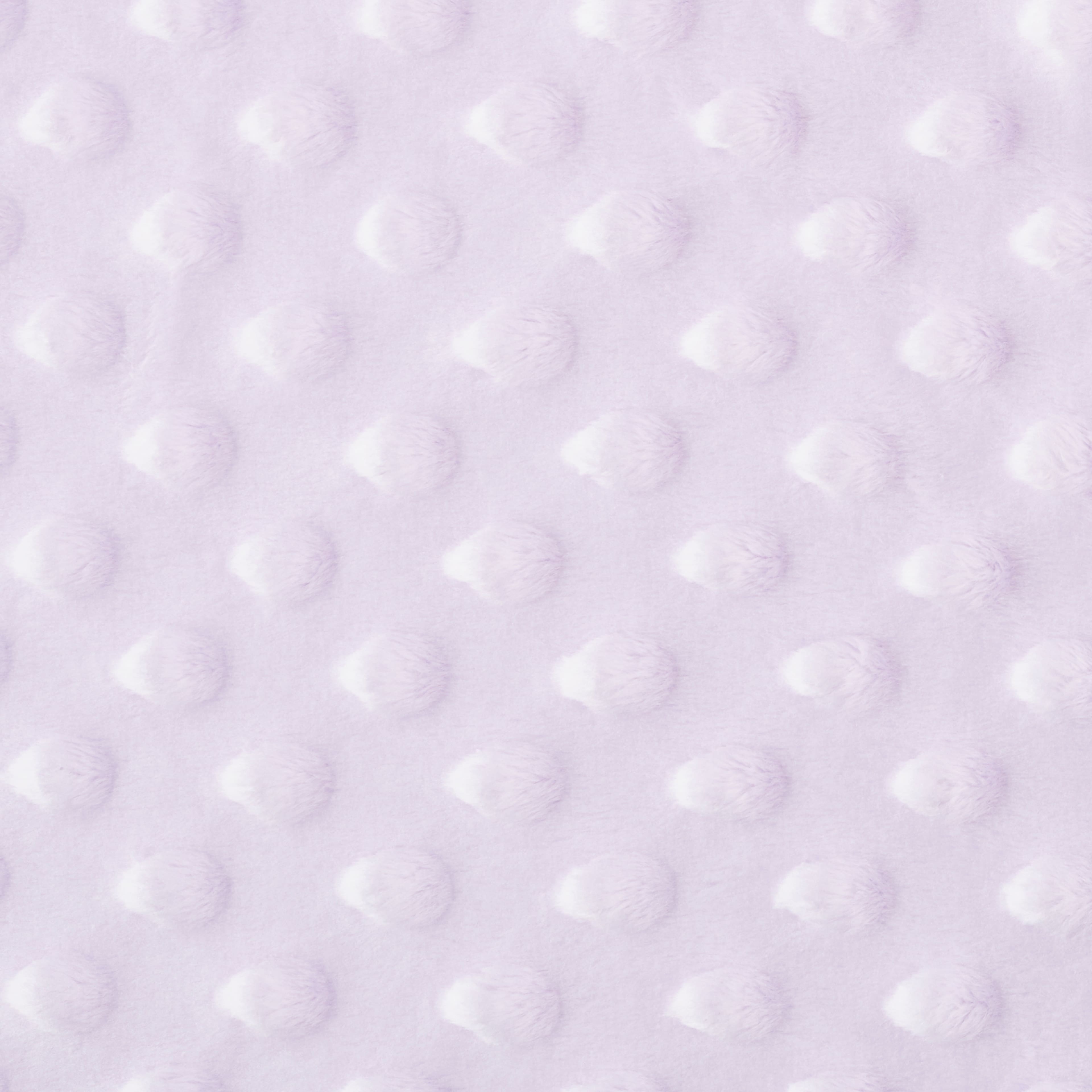 Feldman Lilac Dot Soft Chenille Fabric