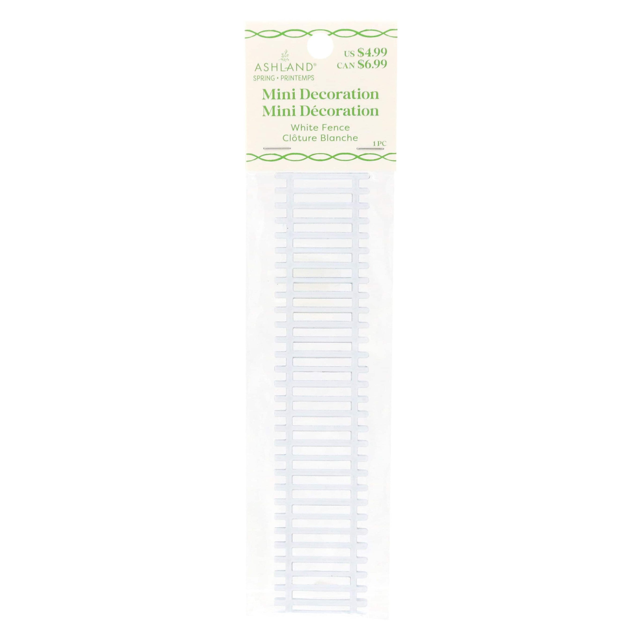 Mini White Metal Fence Decoration by Ashland® - Image 4